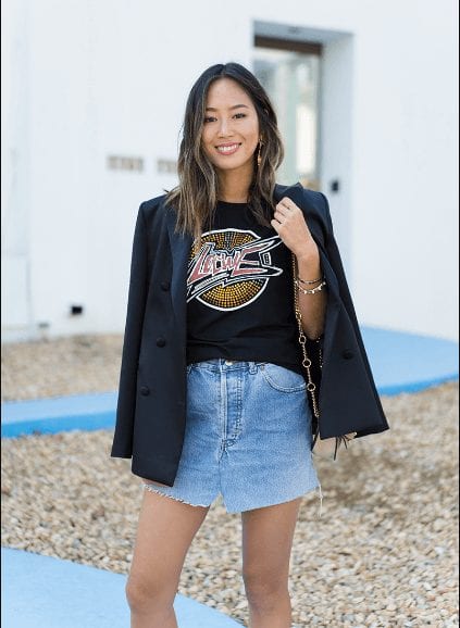  Outfit with Jeans Skirt