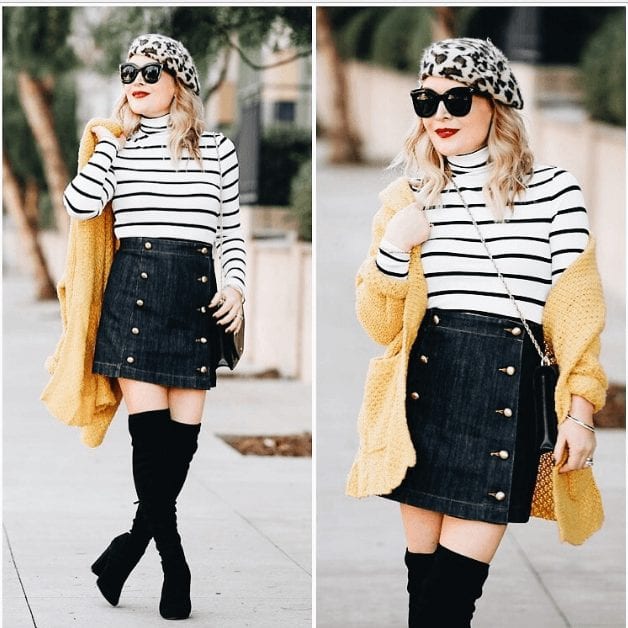 Outfit with Jeans Skirt