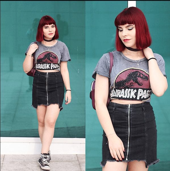Outfit with Jeans Skirt