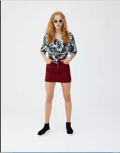 Outfit with Jeans Skirt