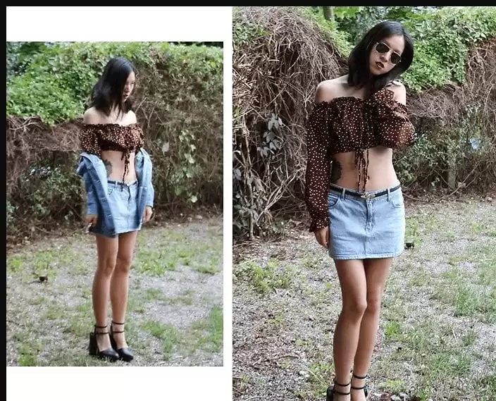 Outfit with Jeans Skirt
