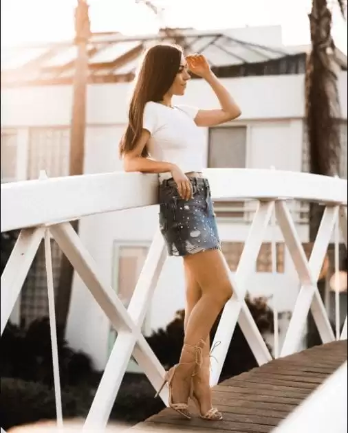 Outfit with Jeans Skirt