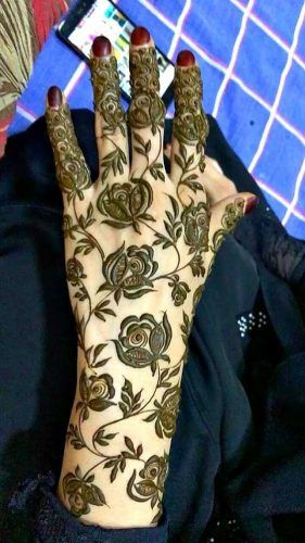 Best Floral Mehndi Designs (50)