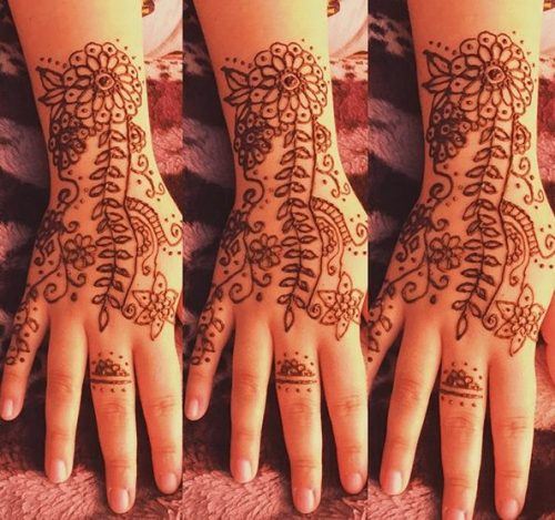 Best Floral Mehndi Designs (30)