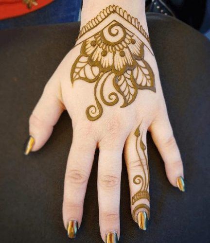 Best Floral Mehndi Designs (15)