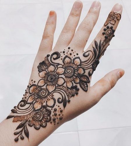 Best Floral Mehndi Designs (1)