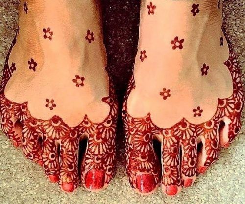 Foot Henna Art - 50 Beautiful Mehndi Designs for Feet