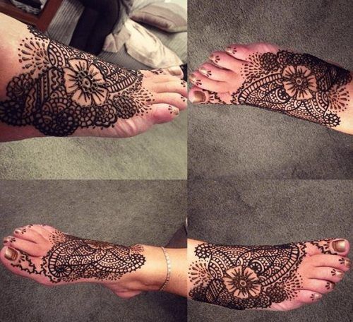 Foot Henna Art - 50 Beautiful Mehndi Designs for Feet