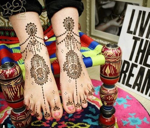 Foot Henna Art - 50 Beautiful Mehndi Designs for Feet