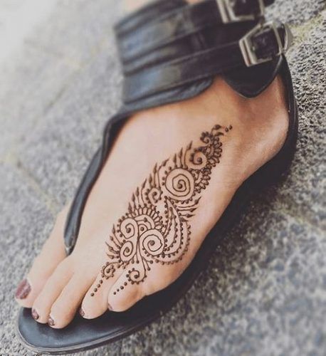 Foot Henna Art - 50 Beautiful Mehndi Designs for Feet
