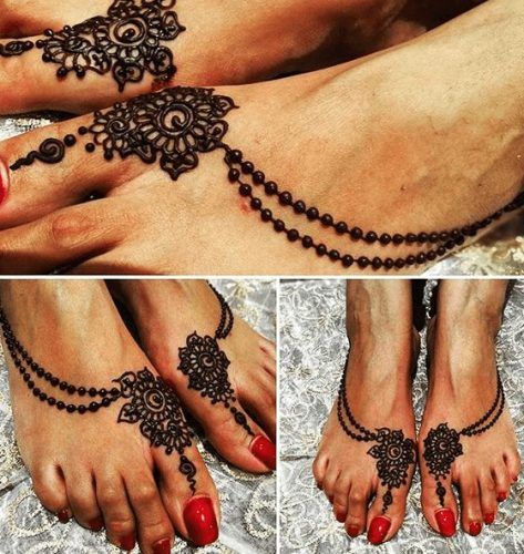 Foot Henna Art - 50 Beautiful Mehndi Designs for Feet