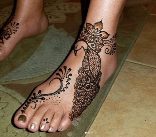 Foot Henna Art - 50 Beautiful Mehndi Designs for Feet