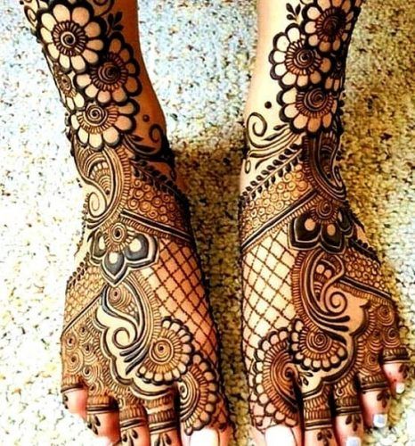 Foot Henna Art - 50 Beautiful Mehndi Designs for Feet