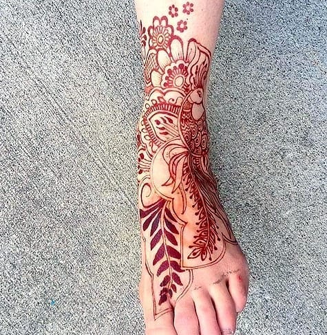 Foot Henna Art - 50 Beautiful Mehndi Designs for Feet
