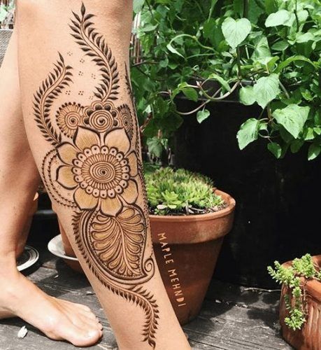 Best Leg Mehndi Designs (2)