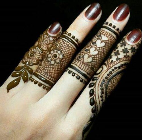 30+ Best Mehndi Designs for Fingers - Henna Finger Ideas
