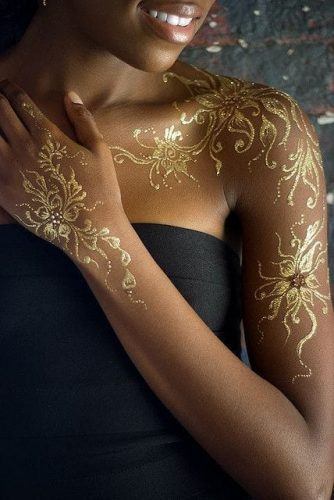 Best Glitter Mehndi Designs (8)