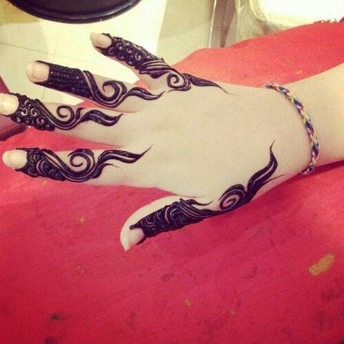 30+ Best Mehndi Designs for Fingers - Henna Finger Ideas
