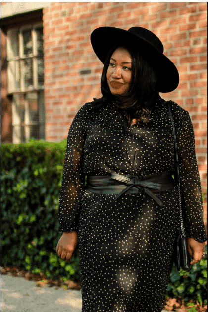 Plus size funeral outfit