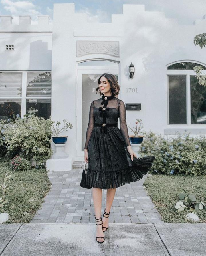 petite black dress for wedding