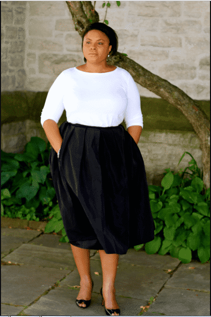 Plus size funeral outfit