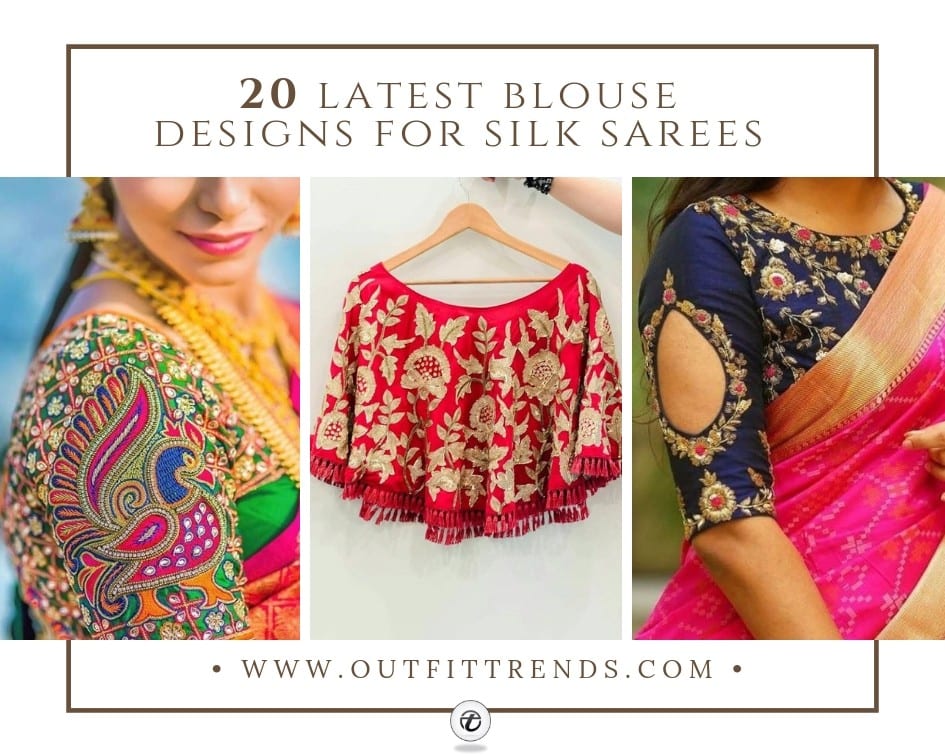 Stunning Blouse Designs For Silk Sarees