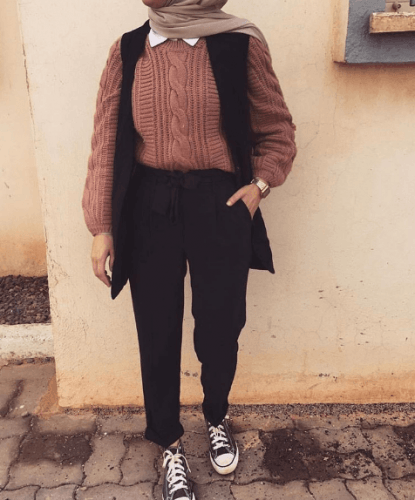 how to wear chenille sweater women