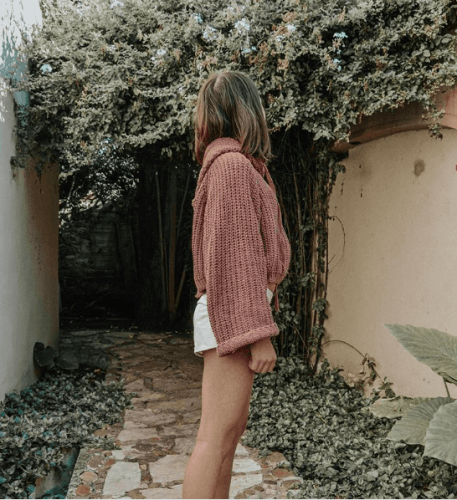 how to wear chenille sweater women