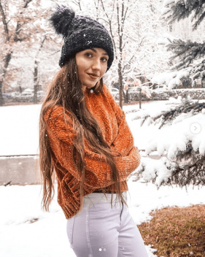 how to wear chenille sweater women