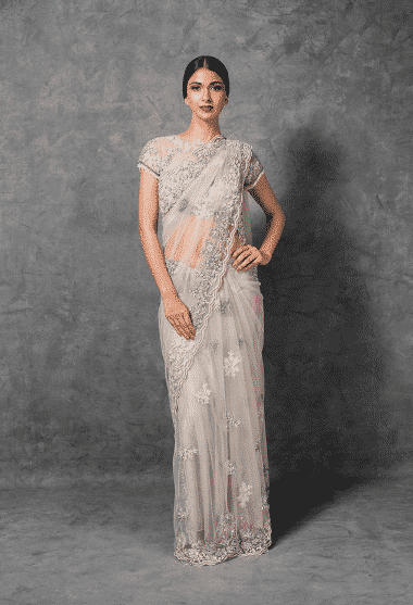 heavy saree how to wear