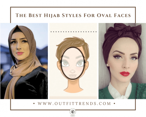 best hijab styles for oval faces