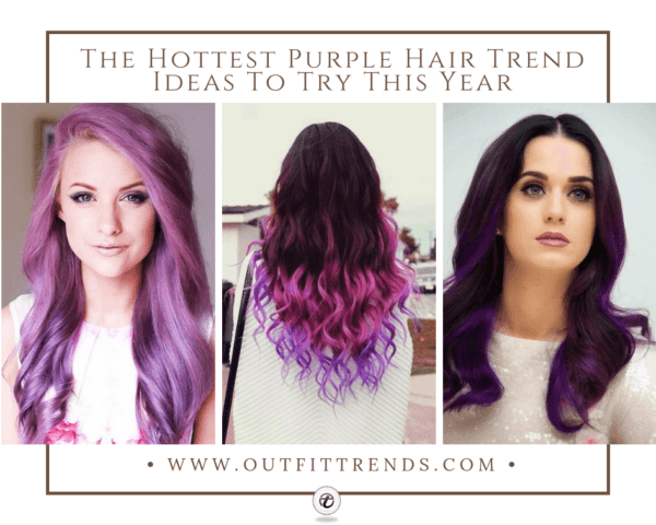30 Cute Purple Hairstyle For Girls 2019 New Purple Shades