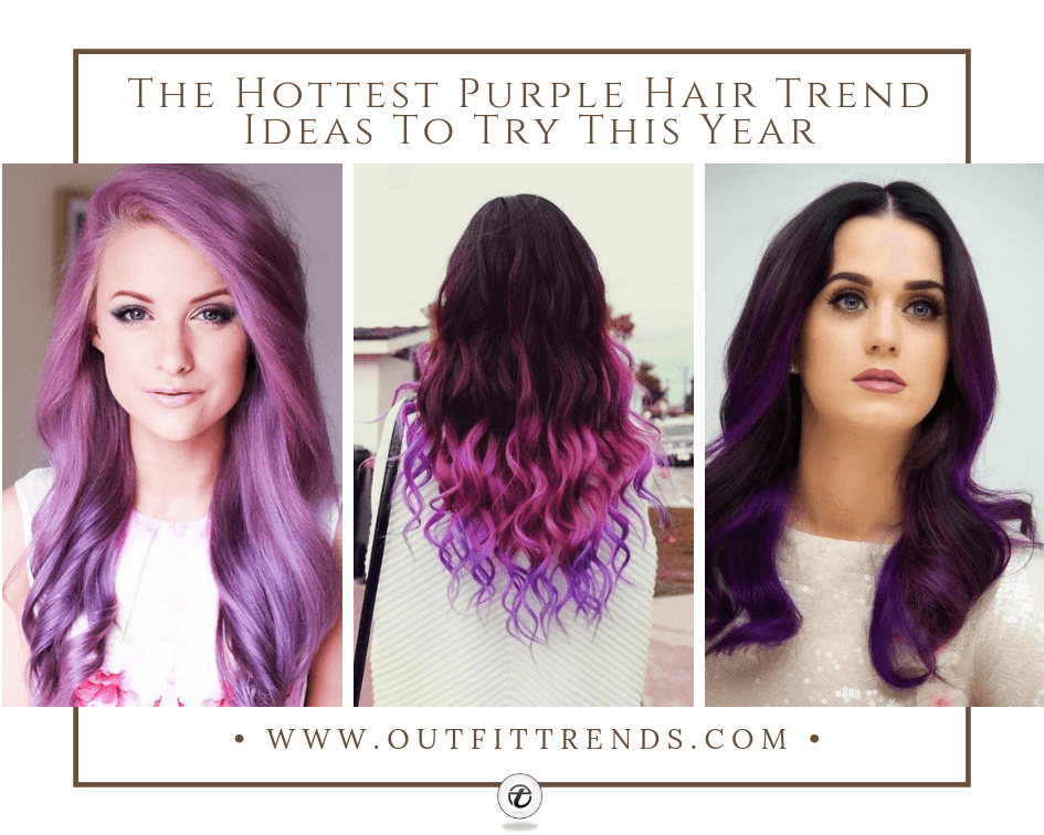 latest purple hairstyles