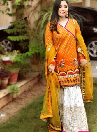 how to wear gharara