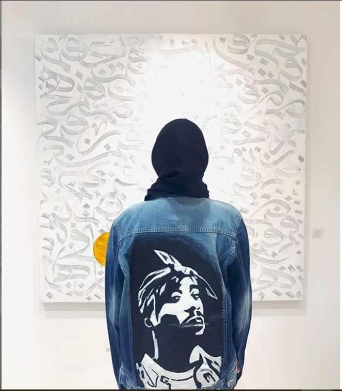 printed denim jacket