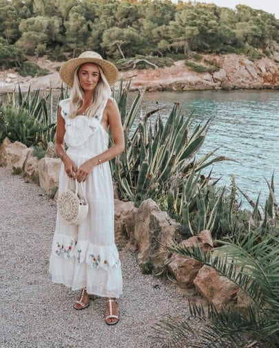 white long dress for summer