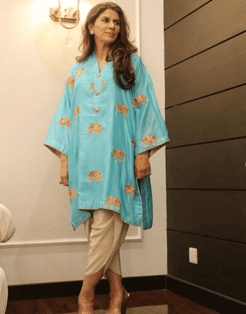 how to wear tulip shalwar