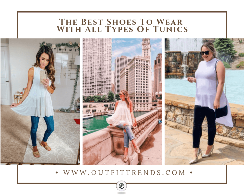 best women shoes to wear with tunics