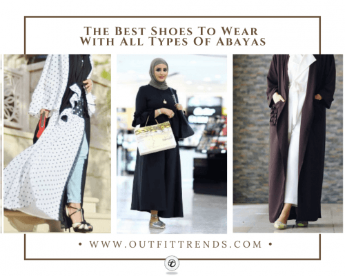 best shoes to wear with abayas