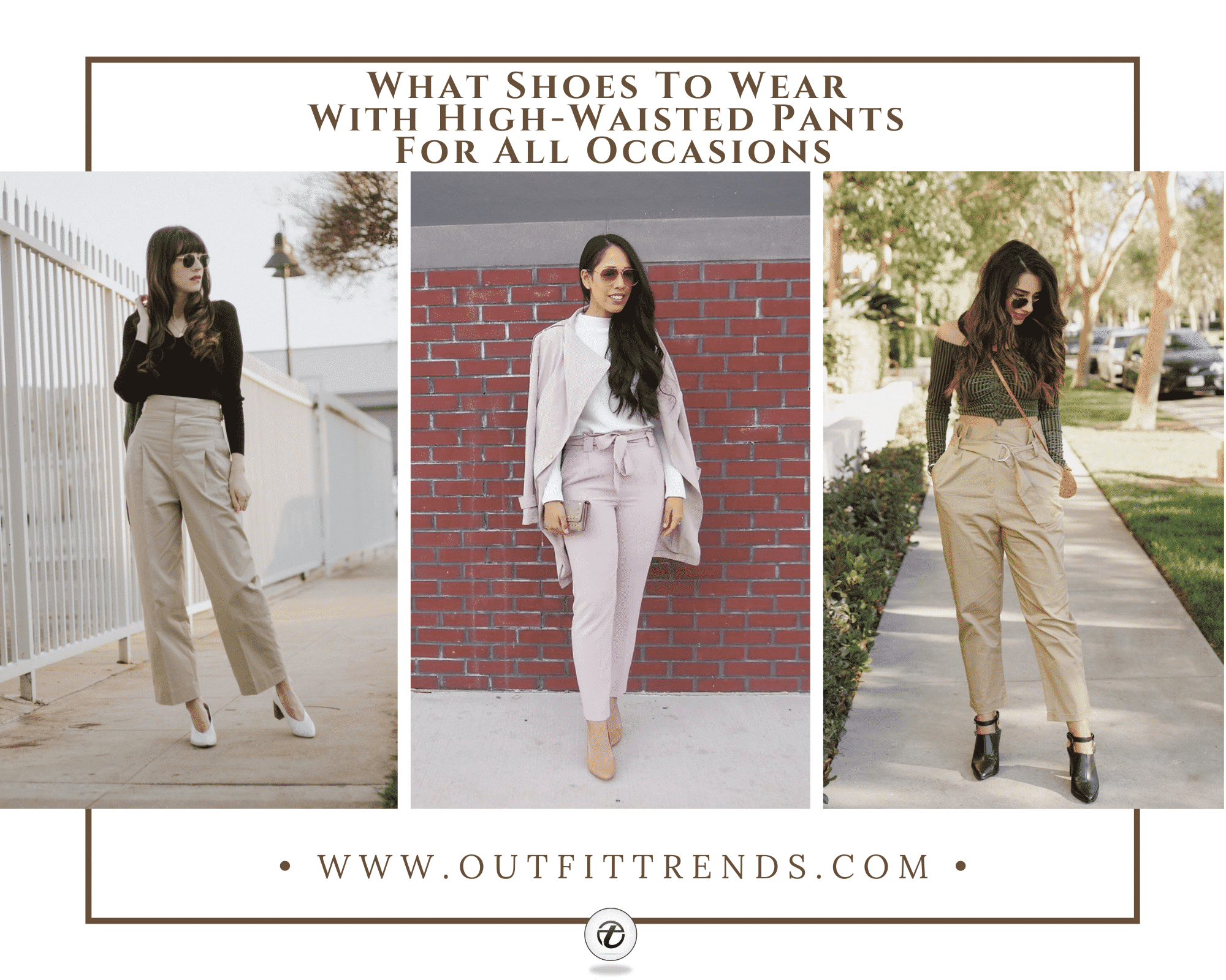 shoes to wear with high waisted pants