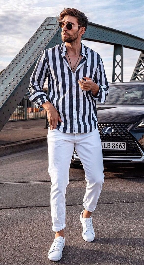 How To Style Striped Shirts 20