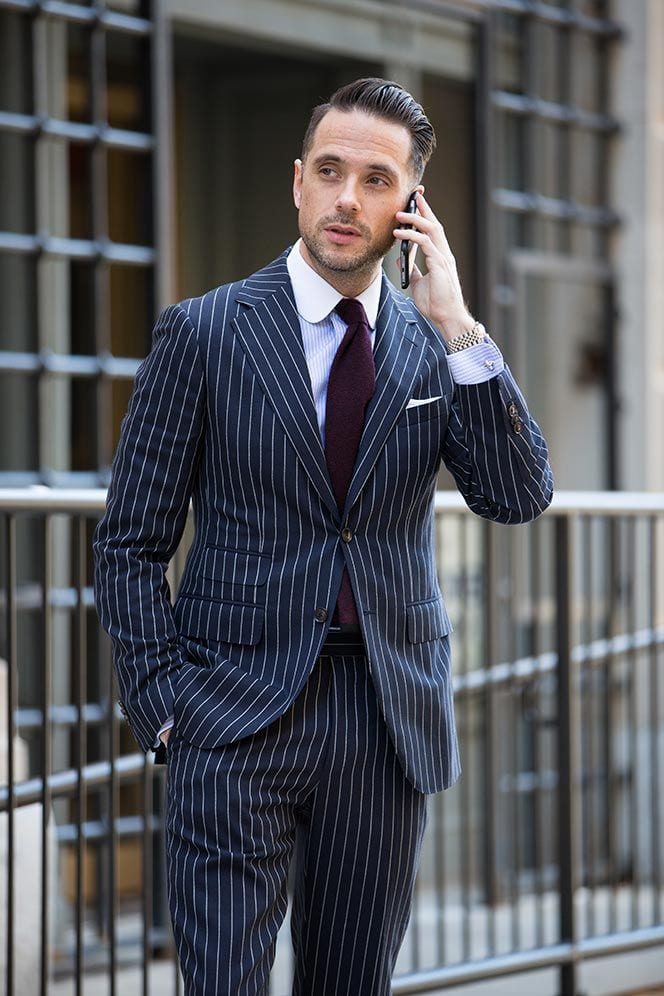 How To Style Striped Suits Men 4