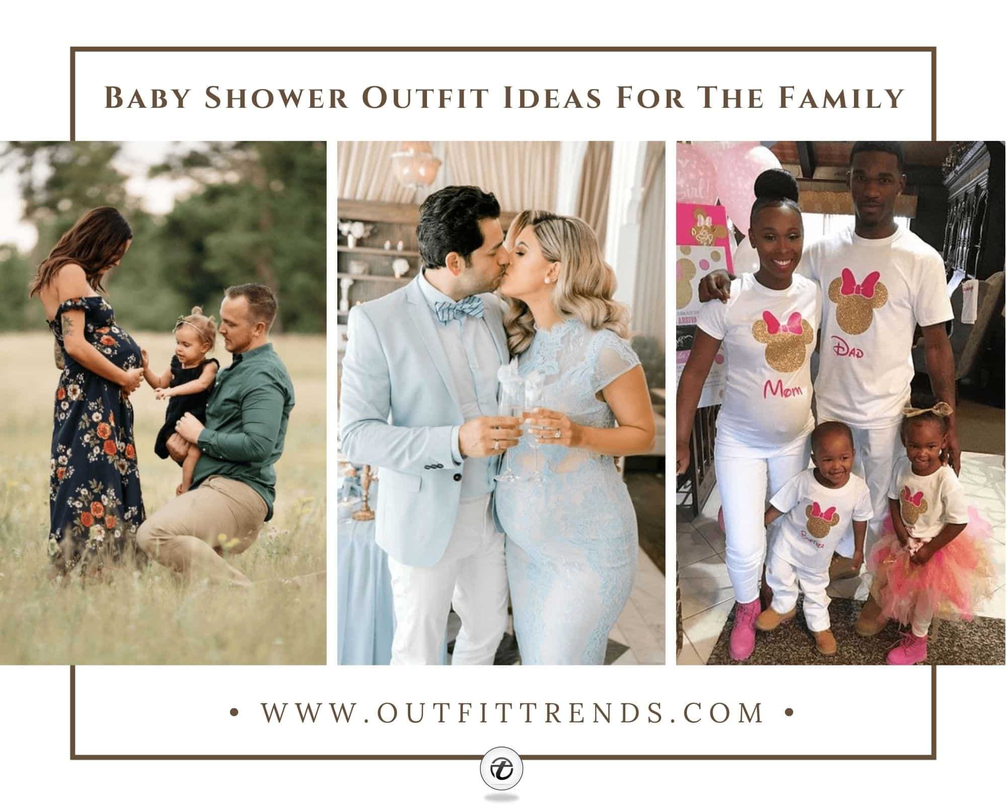 15 Best Baby Shower Outfits For Family: Mom, Dad & Kids