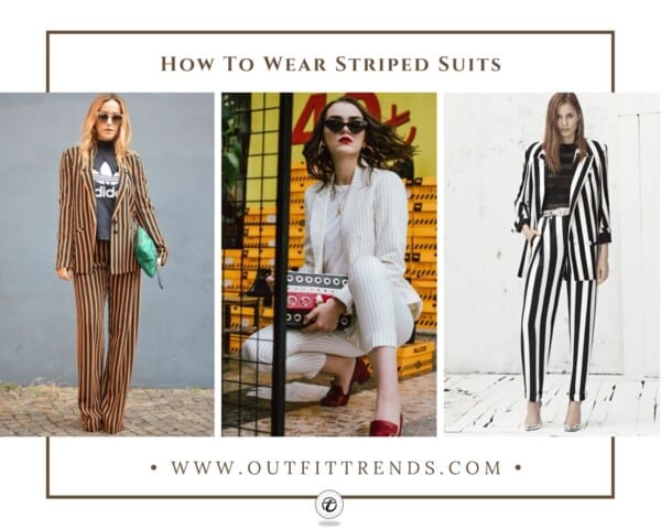 striped suits for women