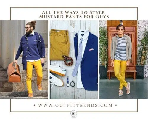 35 Best Men’s Outfits with Mustard Pants To Wear This Year