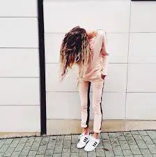 Pastel Coloured adidas outfit
