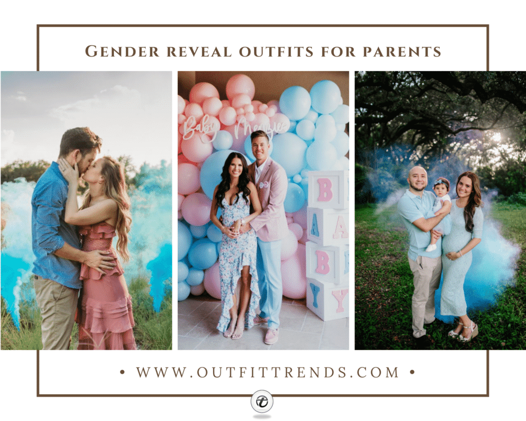 15 Best Gender Reveal Outfits for Parents to Wear This Year 15 Best Gender Reveal Outfits for Parents to Wear This Year