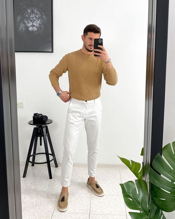 white-pants-sweater