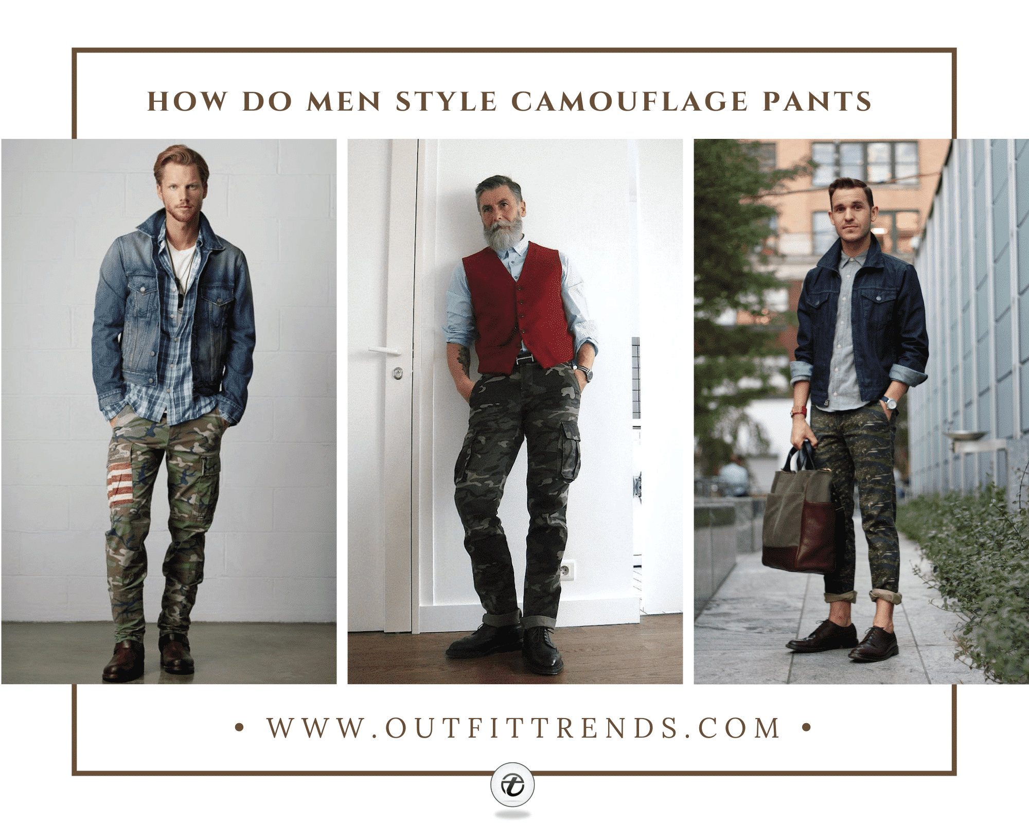 Camouflage Pants Outfits For Men