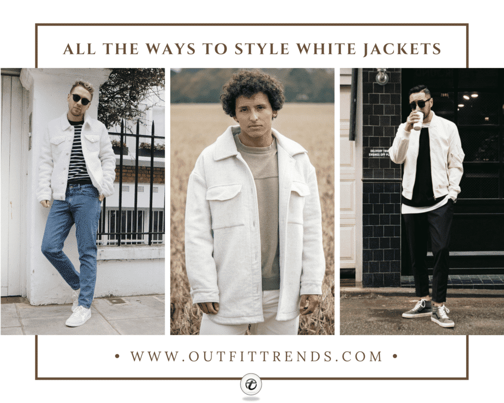 white jacket outfits for men